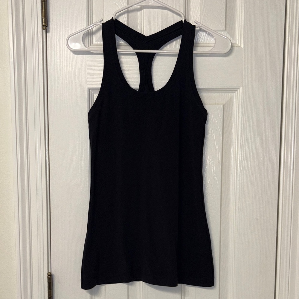lululemon athletica Black Racerback Tank - Women's